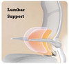 Linn Mesh Ergonomic Office Chair with Swan Design side view — Linear Furnishings Singapore