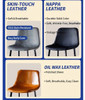Noah Bar Stool Singapore Leather Options - Skin-Touch, Nappa and Oil Wax Leather