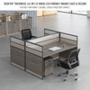 Lysander Modular Workstation office workstation side view 2
