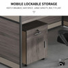 Lysander Modular Workstation office workstation feature 1 — cable management for a tidy desk
