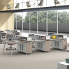 Alexis Workstation Desk office workstation detail 1 — metal, engineered wood board construction