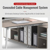 Alexis Workstation Desk office workstation detail 6 — engineered panel with metal frame