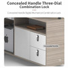 Alexis Workstation Desk office workstation feature 3 — cable management for a tidy desk