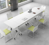 Nathaniel Foldable Table Singapore | Thickened Tabletop, Wood-Grain Privacy Panel