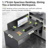 Harrison Office Workstation detail 1 — metal, board construction