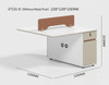 Giulia Modular Staff Workstation office workstation feature 1 — 25mm e1-grade high-density melamine board, a3 carbon steel leg frame construction