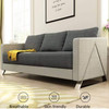 Vincenzo office sofa cotton-linen fabric in 25 colours - Singapore office lounge
