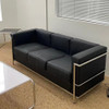 Milia LC3 sofa 3-seater Singapore — full genuine leather boardroom reception sofa 193cm wide corporate