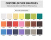 Emilio Office Sofa Singapore Custom Leather Colour Swatches - Over 20 Colours Free Customization