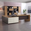 Hyuk executive director desk side view Singapore — PUR edge sealing left right cabinet executive desk
