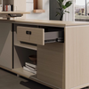 Marin smart director desk detail view Singapore — high-quality hardware PVC edge sealing smart control panel boss desk