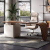 Oksana Solid Wood Director Table Singapore | Overview | Free Islandwide Delivery