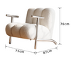 Yuri Lambswool Office Sofa size
