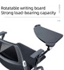 Floola Foldable Office Chair with Writing Board side view 2