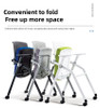 Stackable multiple meeting chairs storage shot | Otis Meeting Chair with Writing Board Singapore | Singapore training room, space‑saving design
