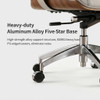 Ariana Leather Director Chair Singapore | Heavy-load Aluminum Five-star Base | Silent PU Caster Chair Stan