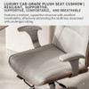 Ariana Leather Director Chair Singapore | Car-grade Plush Breathable Seat Cushion | All-day Long Sitting Comfort Pad