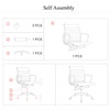 Eames Executive Chair Singapore | PU Leather Black | Aluminium Die-Cast Armrests