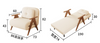 Vanya Latex Sofa Bed feature detail Singapore — built to last with quality hardware