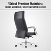Hector Leather Office Chair Singapore rear view showcasing premium imported leather build
