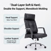 Hector Leather Office Chair Singapore dual-layer head, shoulder & lumbar multi-point support