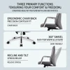 Mordecai Executive Office Chair Singapore with ergonomic backrest, 360° swivel & tilt function for office & leisure use