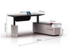 Office Desk Singapore | Rigor Height Adjustable Modern Director Table