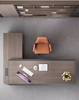 Lancol executive director table top view Singapore — clean modern surface paint-free PVC edge boss desk layout