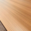 Merle Director Table Singapore desktop close-up — walnut wood grain veneer, built-in power cable box