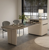 Vivian Island Table in office setting — Linear Furnishings Singapore