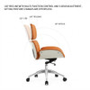 120° Recline 3-Gear Multi-Angle Adjust EVELYN EXECUTIVE CHAIR Singapore| 90°Office 105°Reading 120°Rest Posture Diagram