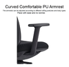 High back leather backrest close‑up shot | Luna Office Chair Singapore | back support, manager chair