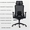 Full front view genuine leather executive chair | Luna Office Chair Singapore | swivel office chair, height adjustable