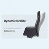 Dynamic Recline Stress Relief Backrest Lily Leather Office Chair Singapore| Recline Function Comparison Graphic
