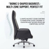 Bionic S-Shaped Spine Support Backrest Lily Leather Office Chair Singapore| Ergonomic Spine Curve Diagram