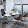 Celeste White Lacquer Executive Director Desk Singapore | Baked Lacquer Finish | Free Islandwide Delivery