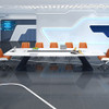 Blanc White Lacquer Conference Table Singapore | 7-Layer Piano Baking Varnish Finish