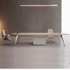 Harlow Conference Table Singapore | Vacuum-Formed Carbon Fiber Legs, Cherry Wood Top