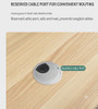 Aldric desk reserved cable holes