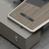 Orion director desk with bookcase Singapore — matching bookcase complete executive office wall