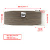 Orion lacquer director desk side view Singapore — short long cabinet option eco-friendly lacquer