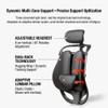 Ruby Ergonomic Office Chair by Linear Furnishings – Dual-Back Support, SGS Class 4 Gas Lift, 360° Silent Wheels, Water-Resistant Fabric