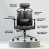 Ruby Ergonomic Office Chair by Linear Furnishings – Dual-Back Support, SGS Class 4 Gas Lift, 360° Silent Wheels, Water-Resistant Fabric