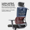 James High-Back Ergonomic Executive Office Chair by Linear Furnishings
