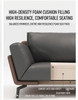 Morino Office Sofa Set | Double-Layer Elastic Armrest & Ergonomic Back Support