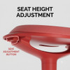 Luke Active Sitting Wobble Stool Singapore — Seat Height Adjustment Lever Detail