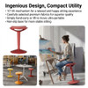 Luke Ergonomic Standing Office Chair with Height Adjustment