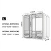 Isaac Soundproof Office Phone Booth Pod