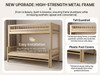 Kodomo Bunk Bed Singapore | White Colour Option, Wood Veneer Pattern