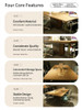 Yukino Wooden Conference Table Singapore | Wide Angle View, Storage Pedestal Detail